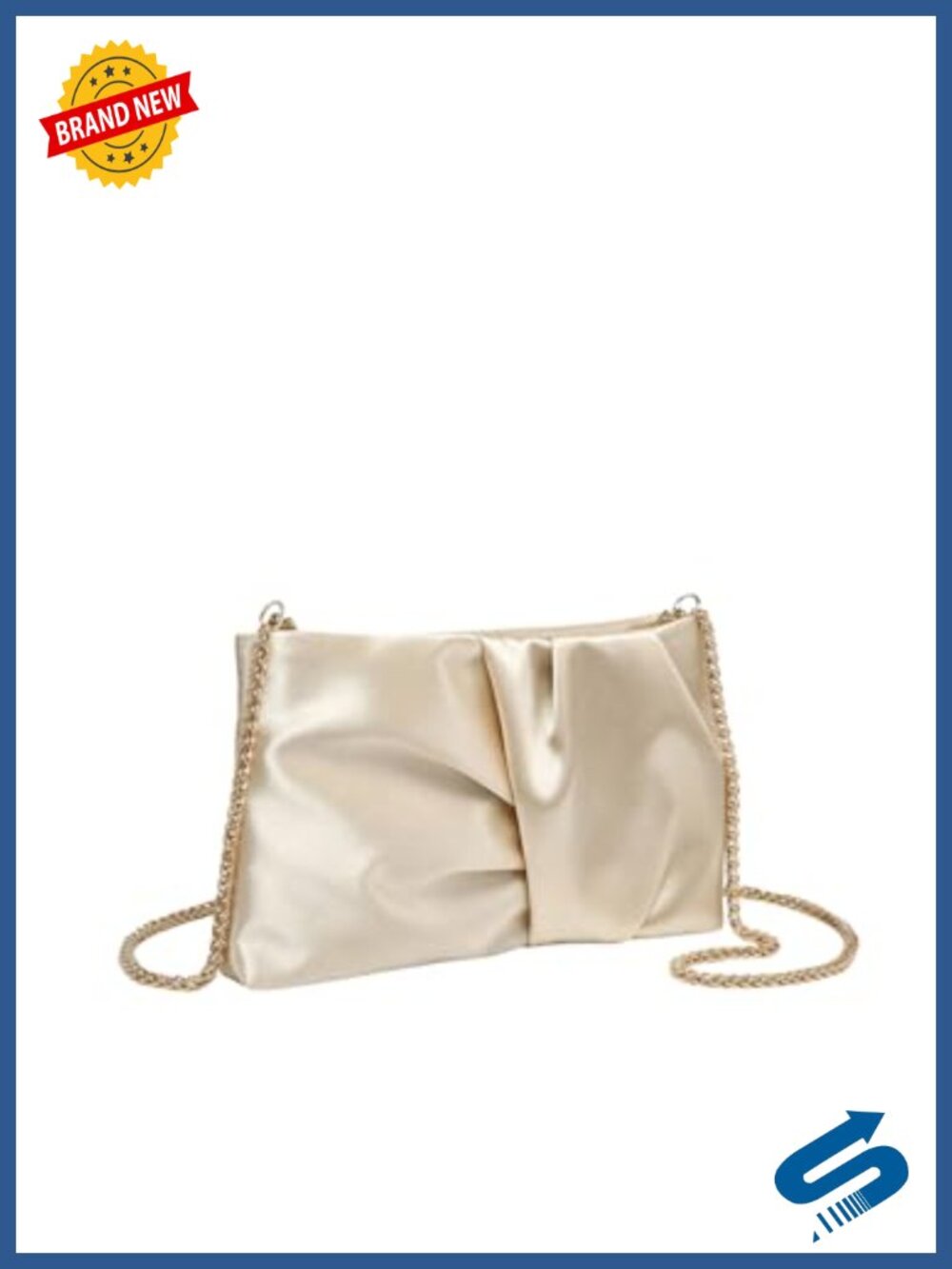 Satin Clutch Purse Wedding Formal Evening Bag Dressy